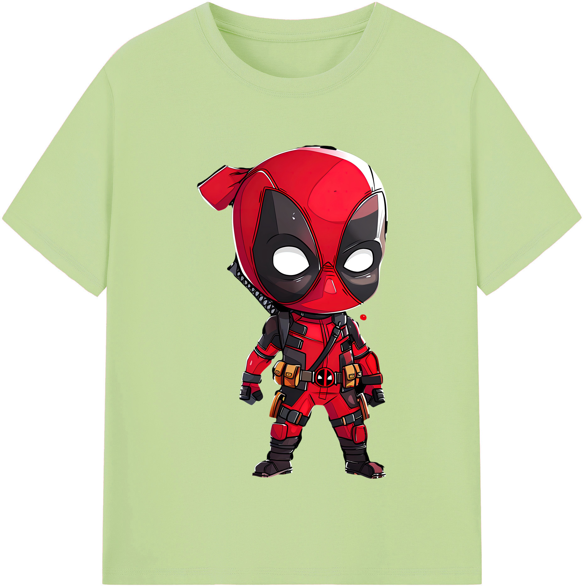 （画像用） Deadpool デッドプール 綿100％半袖Tシャツ（フロントプリント）